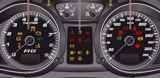 Audi R8 dashboard