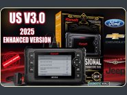 2025 iCarsoft US V3.0 Enhanced Version Software Genuine Official FORD CHEVROLET CHRYSLER JEEP HUMMER PONTIAC GMC SATURN Diagnostic Scan Tool