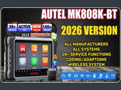 2026 AUTEL MK808K-BT OFFICIAL GENUINE PRODUCT DIAGNOSTIC WORLD