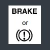 Toyota Rav 4 brake ! warning light symbol lamp meaning