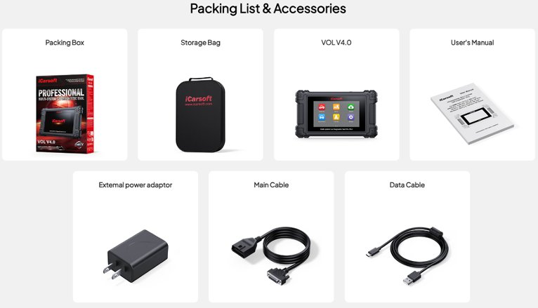 icarsoft vol v4 box contents