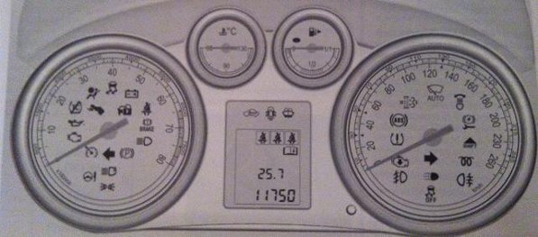 astra I J dashboard WARNING LIGHTS SYMBOLS