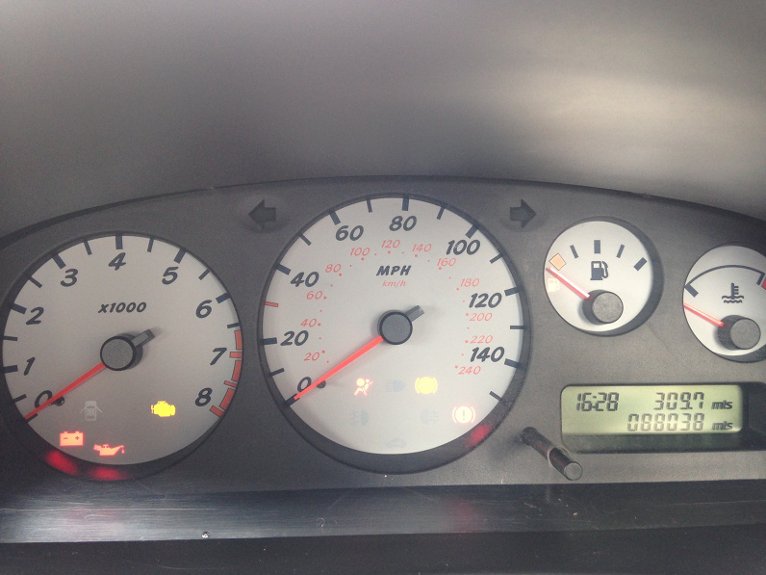 Nissan Primera P11 Dash Warning Light Symbol Lamps