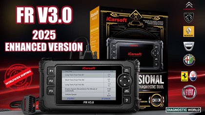 2025 iCarsoft FR V3.0 Enhanced Version Software Genuine Official CITROEN PEUGEOT RENAULT DACIA ALFA ROMEO FERRARI MASERATI FIAT Diagnostic Scan Tool