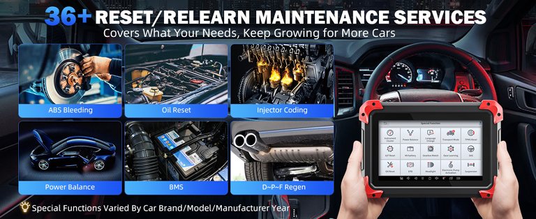 X-TOOL SERVICE RESET RELEARN FUNCTIONS