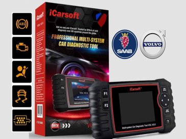 VOLVO SAAB OBD2 iCarsoft vol V2.0 Diagnostic Scanner DPF SRS ABS huile moteur