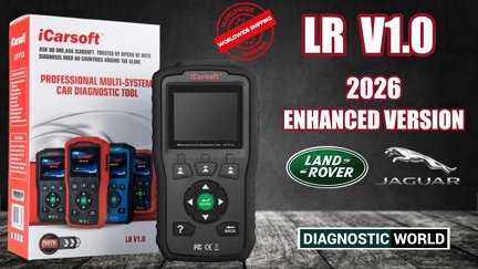 2026 iCarsoft LR V1.0 Enhanced Version Software Genuine Official LAND ROVER JAGUAR Diagnostic Scan Tool