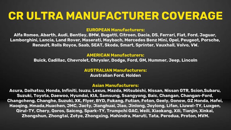 iCarsoft CR ULTRA MANUFACTURER COVERAGE Enhanced Coding Adaption Professional Workshop OBD2 Diagnostic Scan Tool Package from Diagnostic World