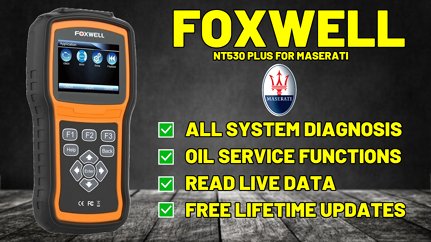 Maserati OBD2 Diagnostic Tool Reset Tool Scan Code Reader Engine ABS Airbags Transmission Clutch life