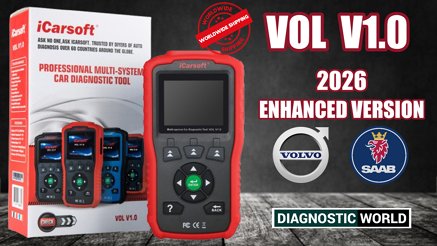 2026 iCarsoft VOL V1.0 Enhanced Version Software Genuine Official VOLVO SAAB Diagnostic Scan Tool