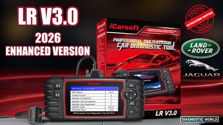 2026 iCarsoft LR V3.0 Enhanced Version Jaguar Land Rover Genuine Official Diagnostic World