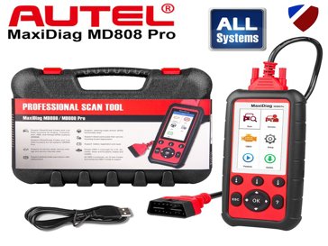 Autel MD808 Pro Diagnostic World Engine abs airbags dpf battery steering angle epb 9