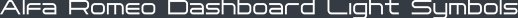 Alfa Romeo Dashboard Light Symbols
