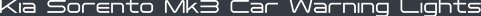 Kia Sorento Mk3 Car Warning Lights