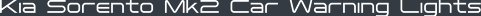 Kia Sorento Mk2 Car Warning Lights