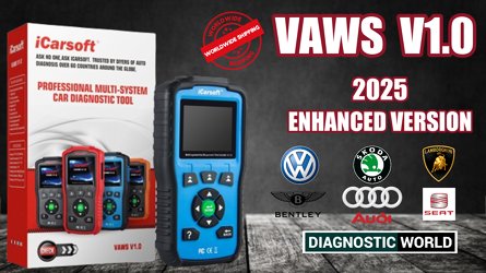 2025 iCarsoft VAWS V1.0 Enhanced Version Software Genuine Official VW AUDI SEAT SKODA BENTLEY LAMBORGHINI Diagnostic Scan Tool