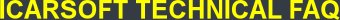 ICARSOFT TECHNICAL FAQ