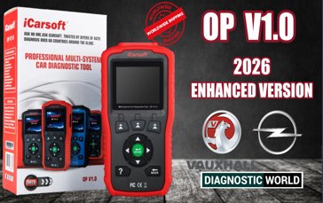2026 iCarsoft OP V1.0 Enhanced Version Software Genuine Official VAUXHALL OPEL  Diagnostic Scan Tool