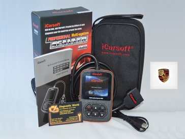 Porsche iCarsoft i960 Diagnostic World Reset Tool engine ABS airbags transmission