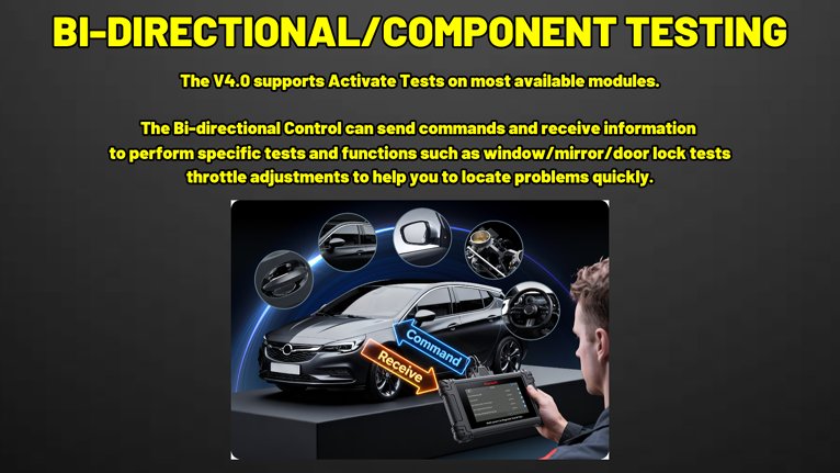 ICARSOFT OP V4.0 BI DIRECTIONAL COMPONENT TESTING
