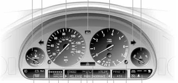 BMW E36 3 Series dashboard warning lights & symbols diagnostic world